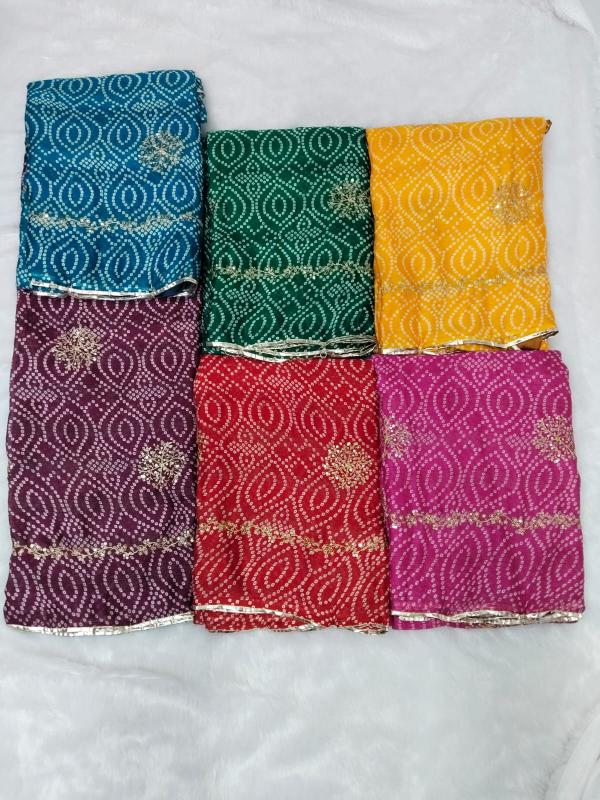 Dazira Pavitra catalog bandhani saree wholesale market in surat