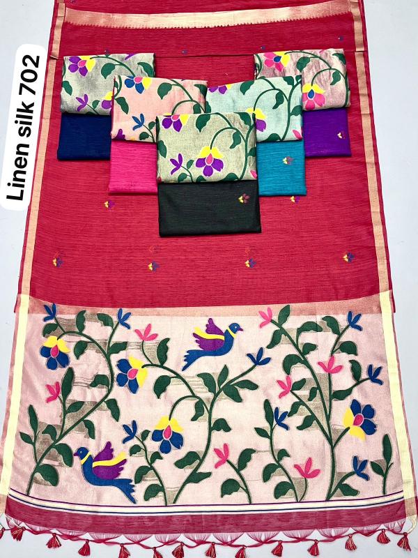 Dazira Soft Pure Linen Silk vol 1 catalog wholesale saree market in jaipur