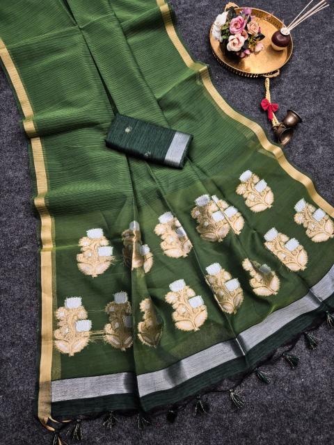 Dazira Soft Pure Linen Silk vol 3 catalog linen saree wholesale