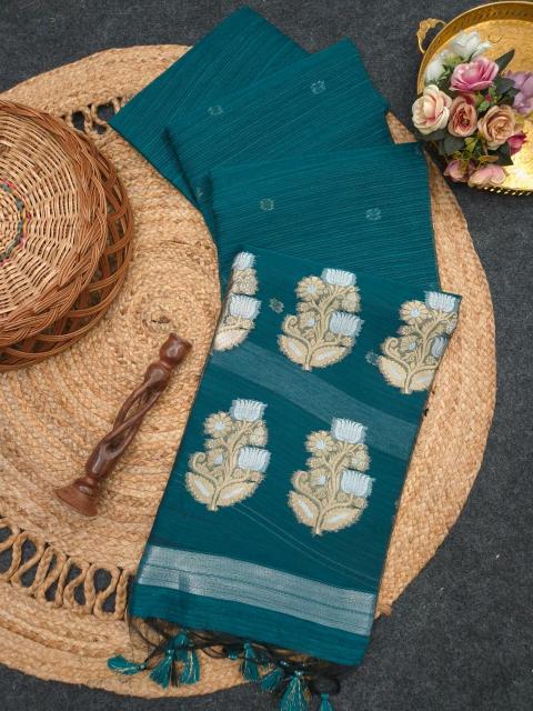 Dazira Soft Pure Linen Silk vol 3 catalog linen saree wholesale