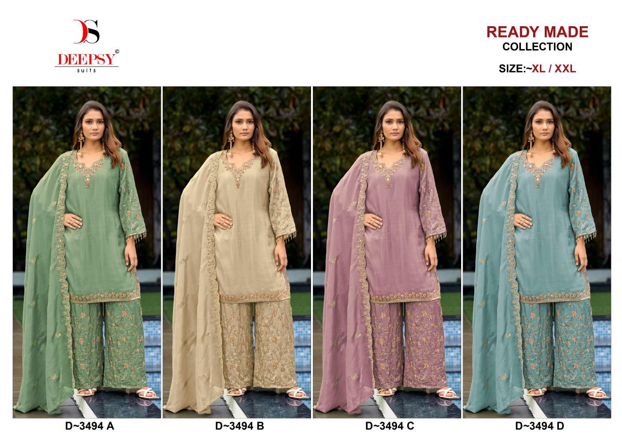 Deepsy 3494 catalog pakistani suit wholesaler