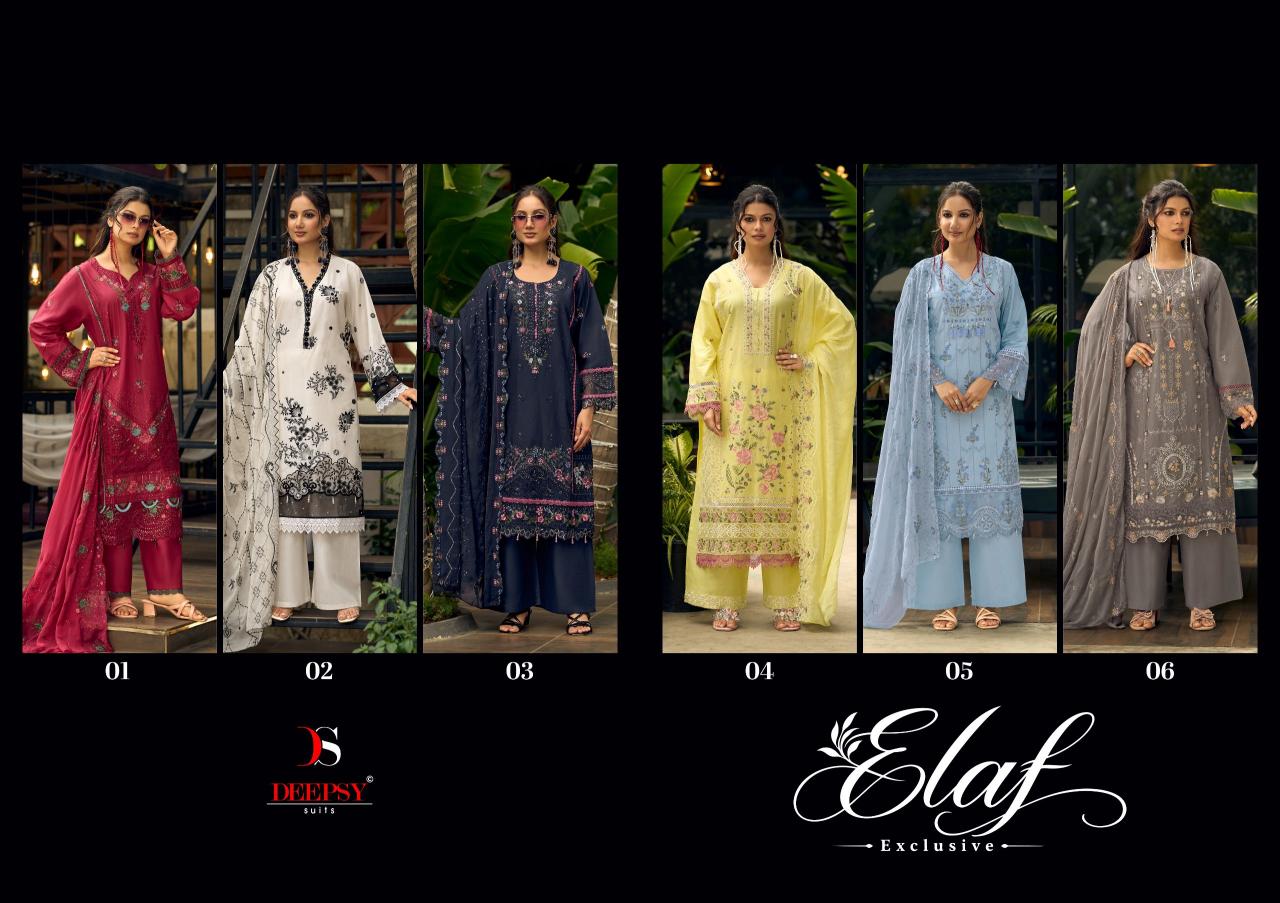 Deepsy Elaf Exclusive catalog cotton dupatta wholesale pakistani suits buy online