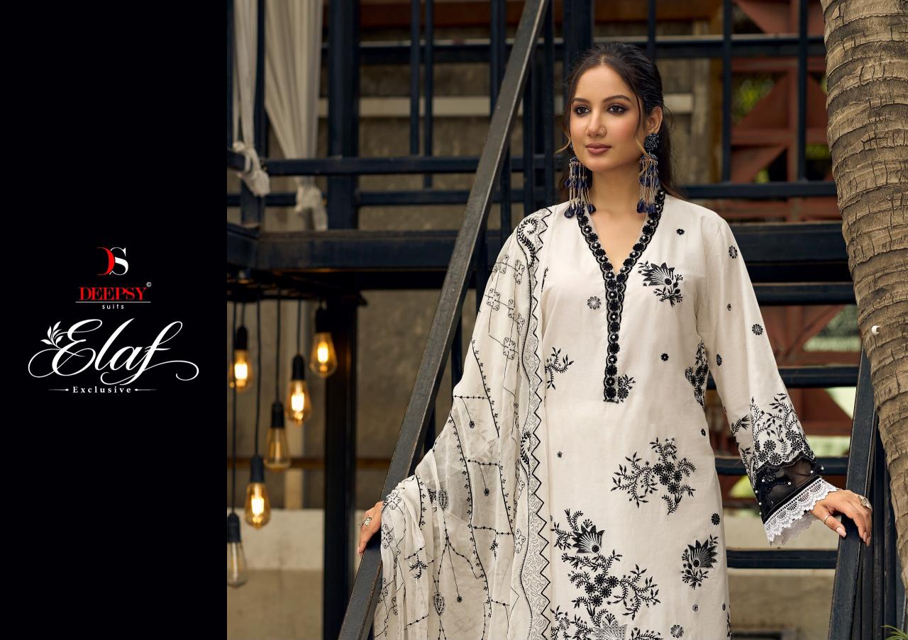 Deepsy Elaf Exclusive catalog cotton dupatta wholesale pakistani suits buy online