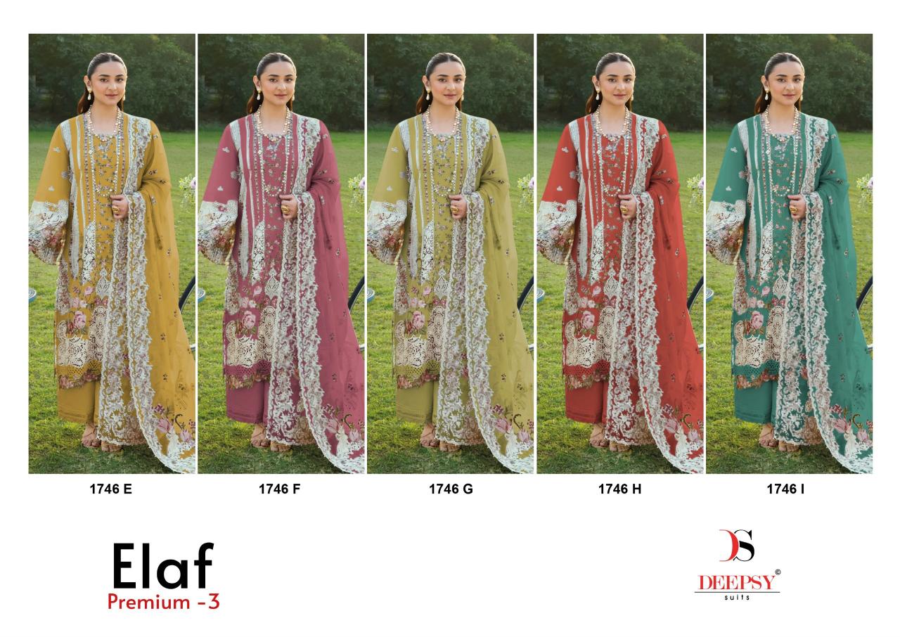 Deepsy Elaf Premium vol 3 1746 ecatalog wholesale pakistani suits in chennai