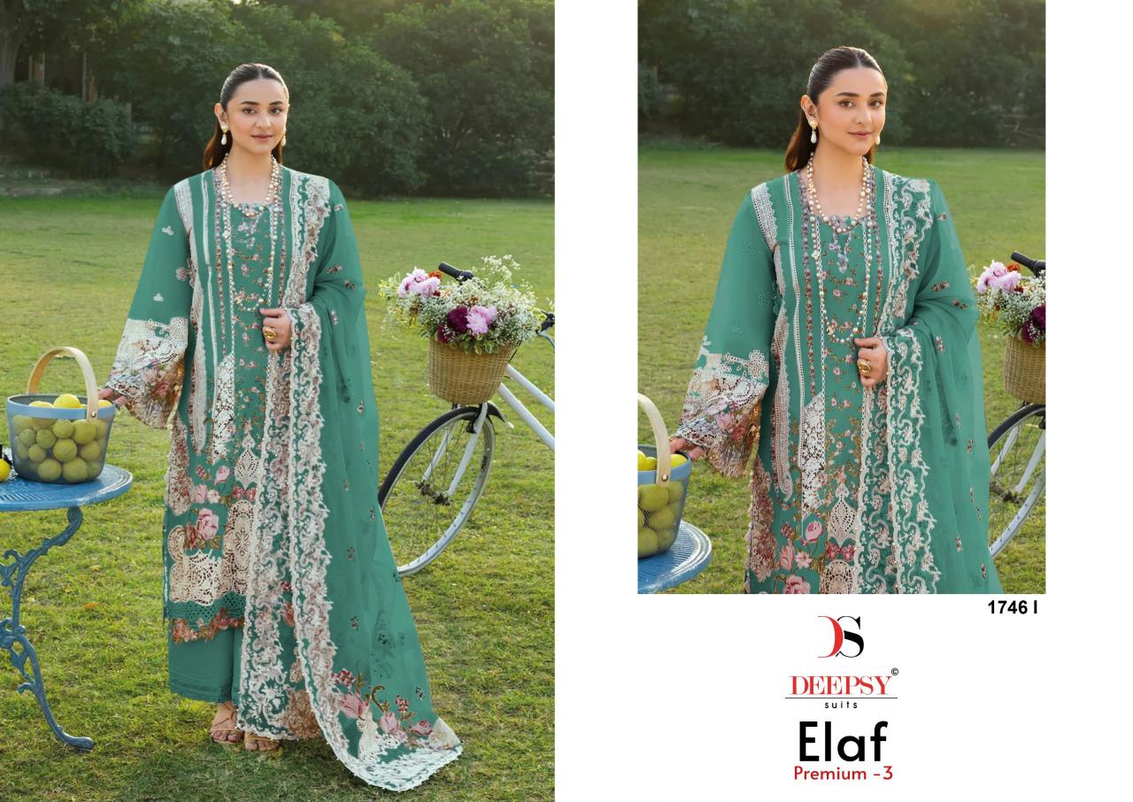 Deepsy Elaf Premium vol 3 1746 ecatalog wholesale pakistani suits in chennai