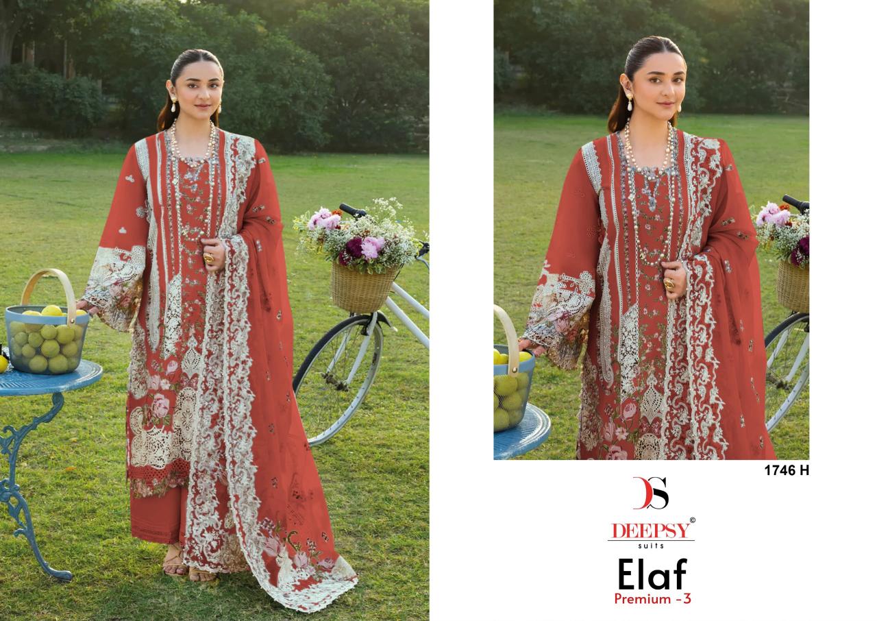 Deepsy Elaf Premium vol 3 1746 ecatalog wholesale pakistani suits in chennai