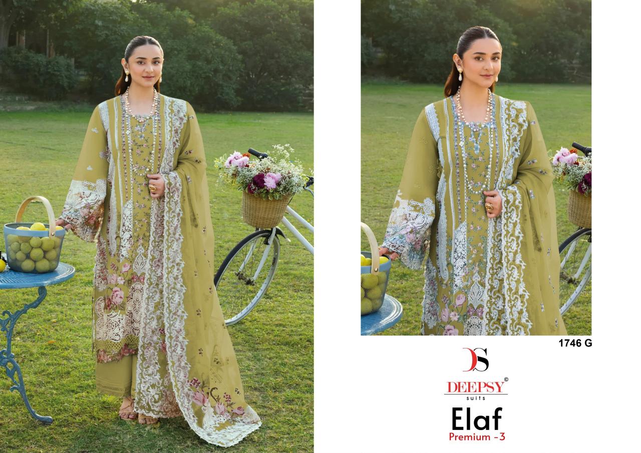 Deepsy Elaf Premium vol 3 1746 ecatalog wholesale pakistani suits in chennai
