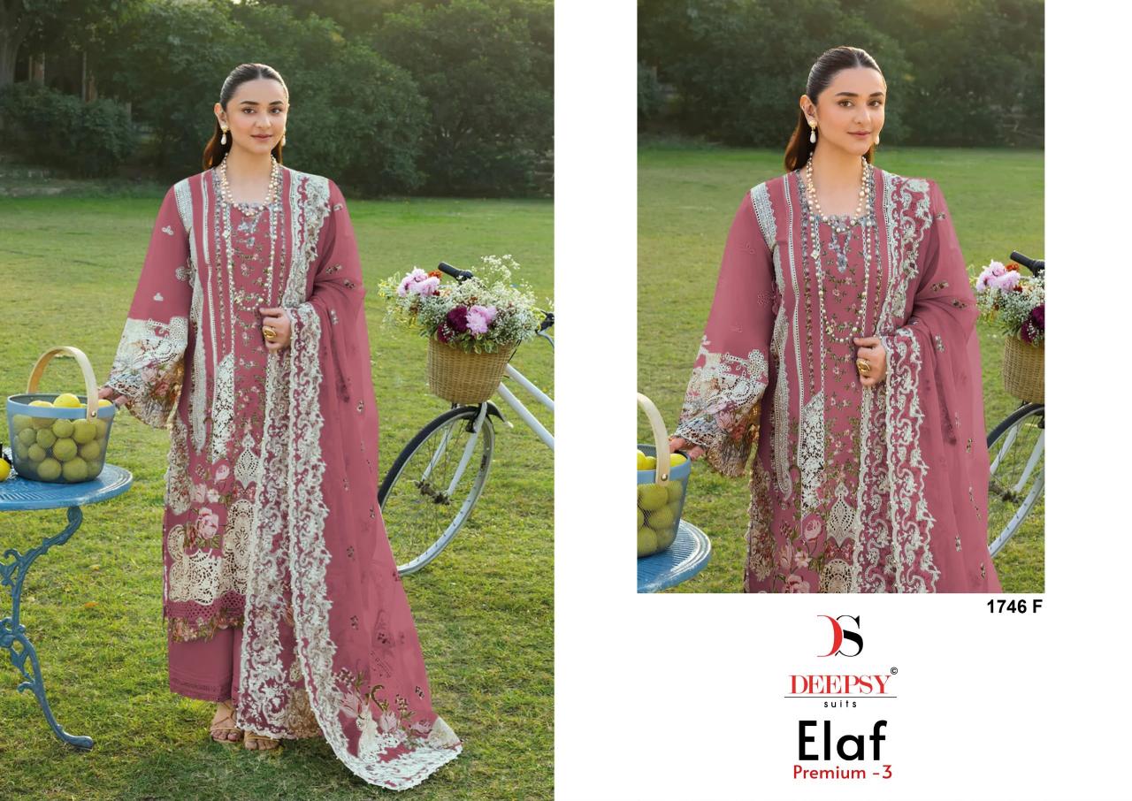 Deepsy Elaf Premium vol 3 1746 ecatalog wholesale pakistani suits in chennai