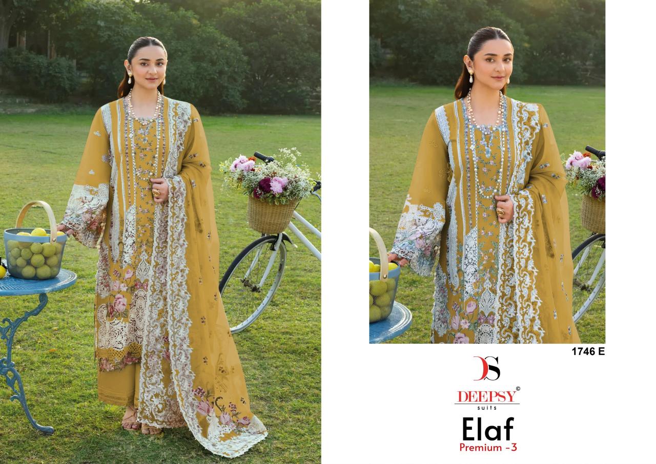 Deepsy Elaf Premium vol 3 1746 ecatalog wholesale pakistani suits in chennai