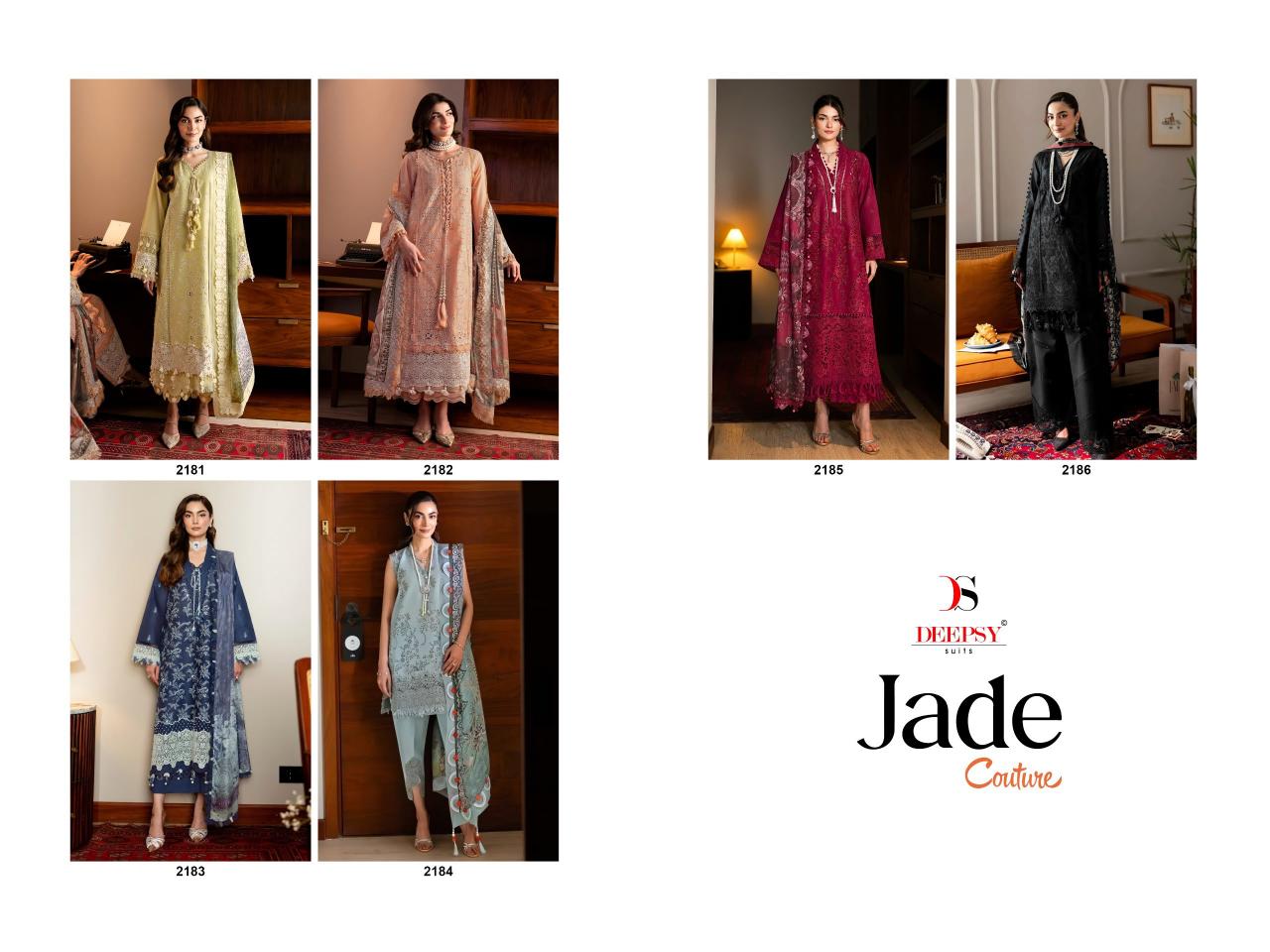 Deepsy Jade Couture catalog Chiffon Dupatta wholesale pakistani suits in delhi