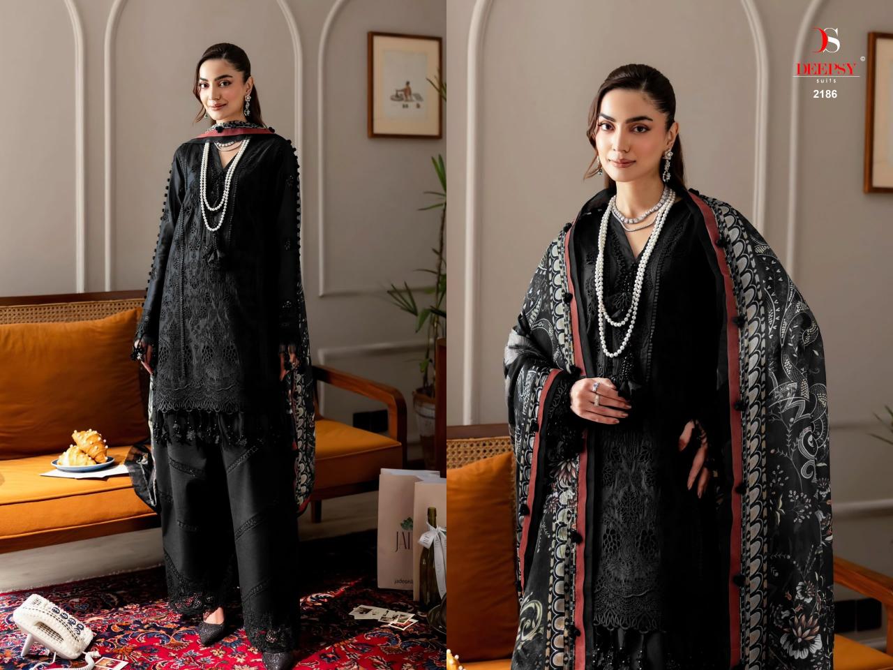 Deepsy Jade Couture catalog Chiffon Dupatta wholesale pakistani suits in delhi