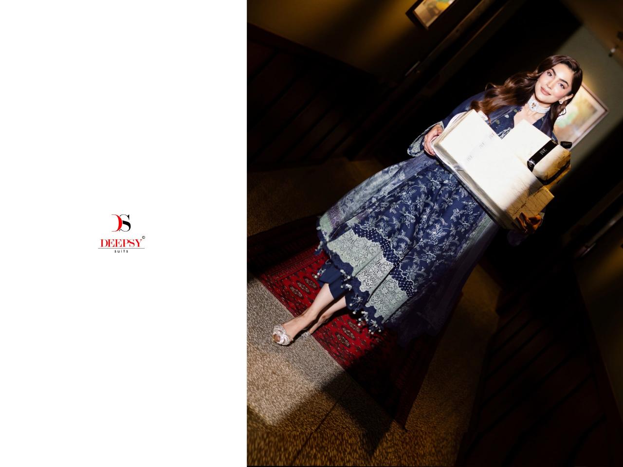 Deepsy Jade Couture catalog Chiffon Dupatta wholesale pakistani suits in delhi