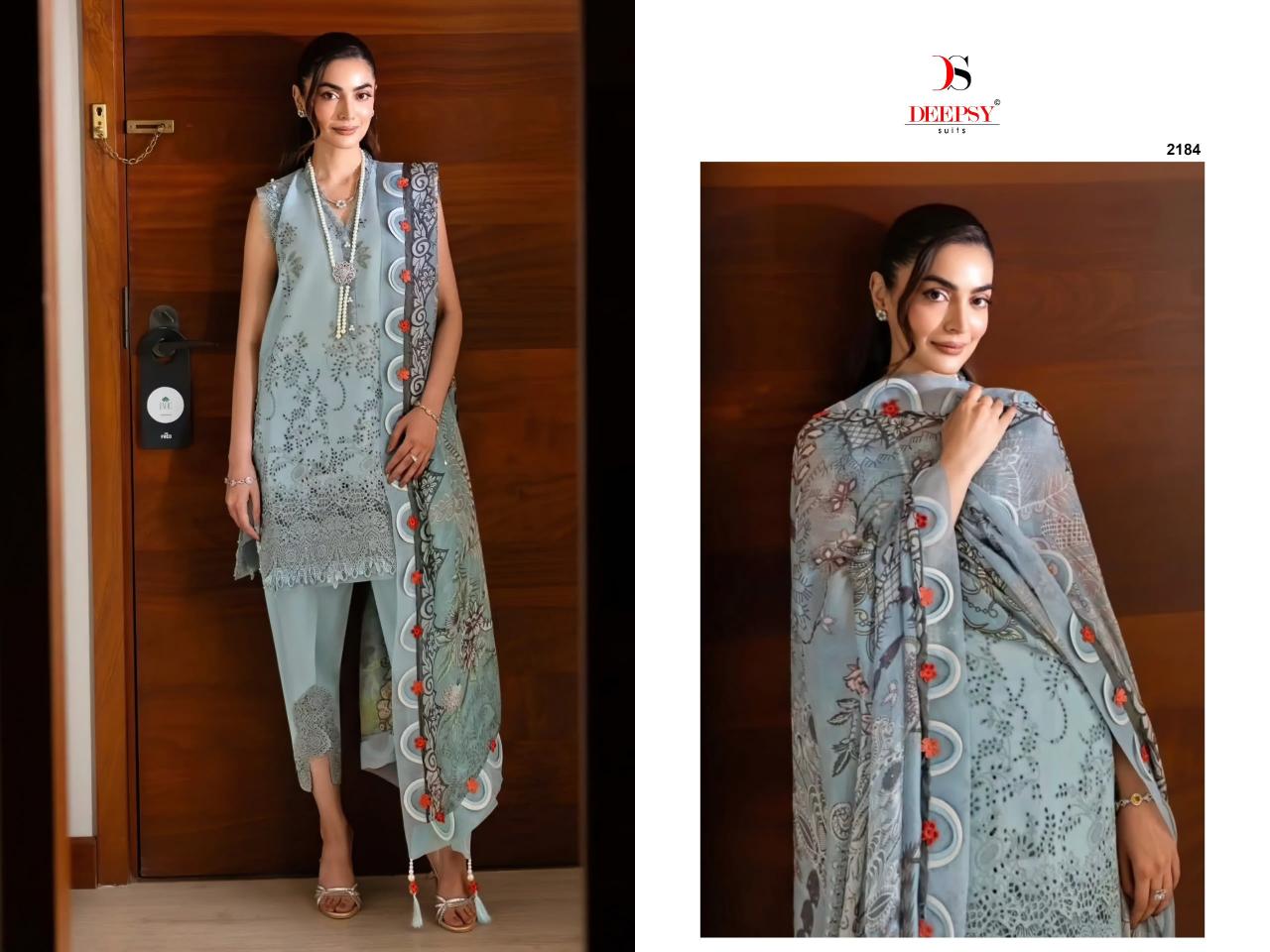 Deepsy Jade Couture catalog Cotton Dupatta wholesale pakistani suits online