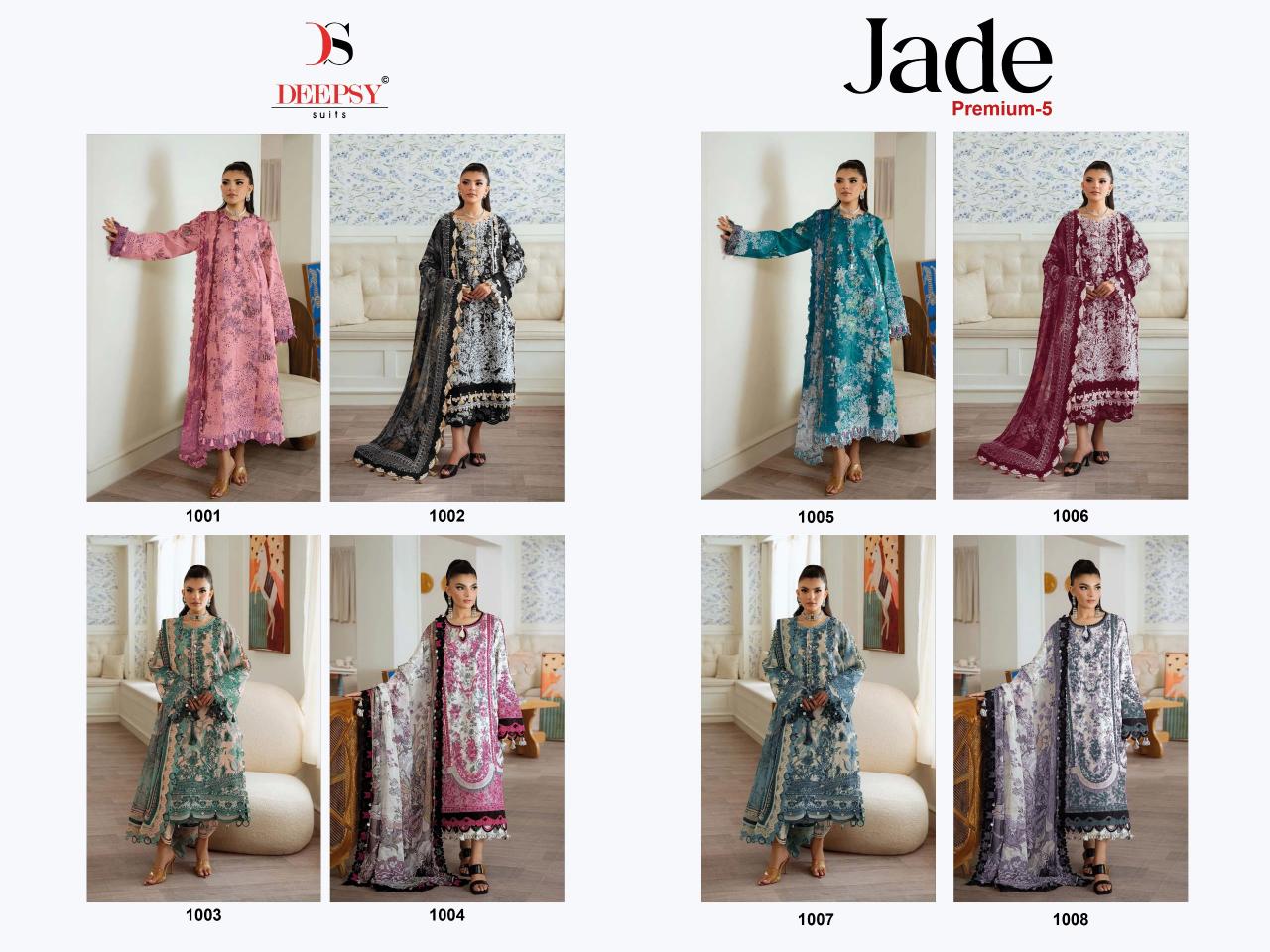 Deepsy Jade Premium vol 5 catalog Cotton Duppatta pakistani suits wholesalers in chandni chowk