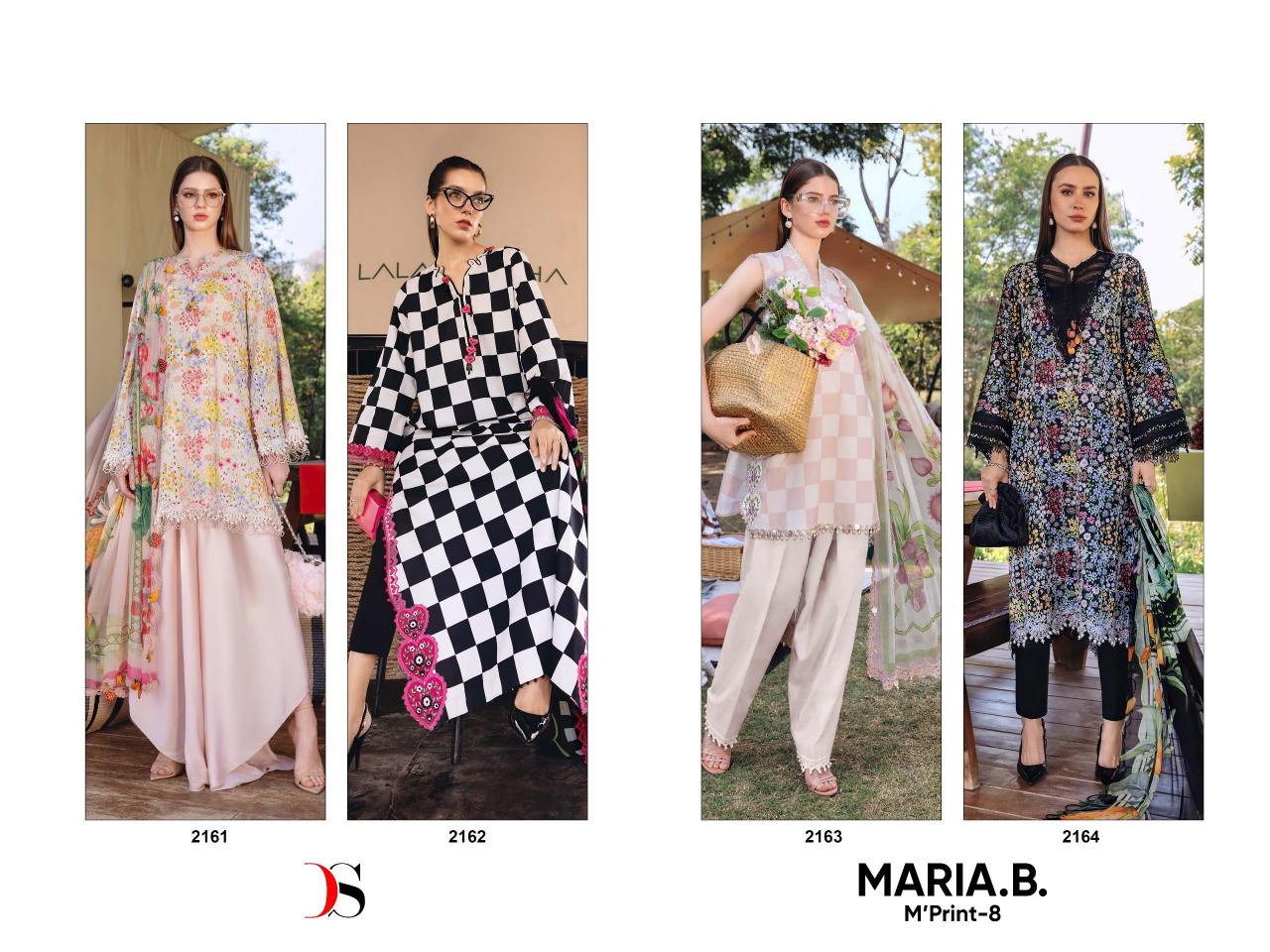 Deepsy Maria B MPrint 25 Vol 8 catalog cotton Dupatta pakistani cotton suits wholesale price