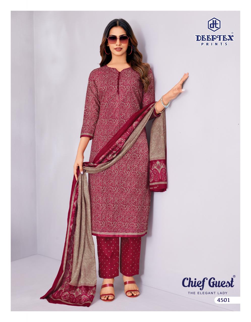 Deeptex Chief Guest Vol 45 – Dress Material Wholesale Catalog
