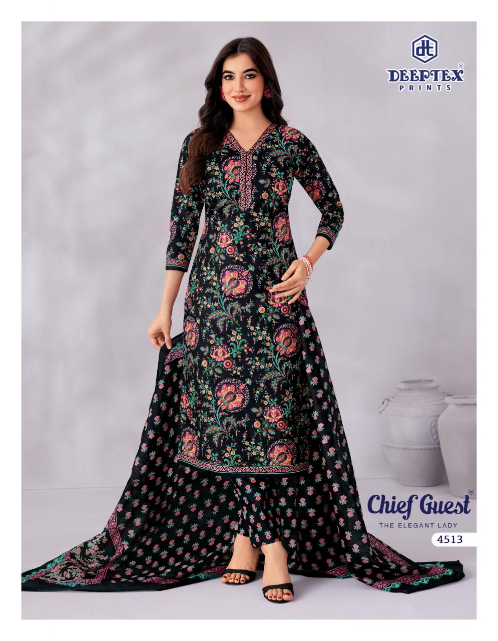 Deeptex Chief Guest Vol 45 – Dress Material Wholesale Catalog