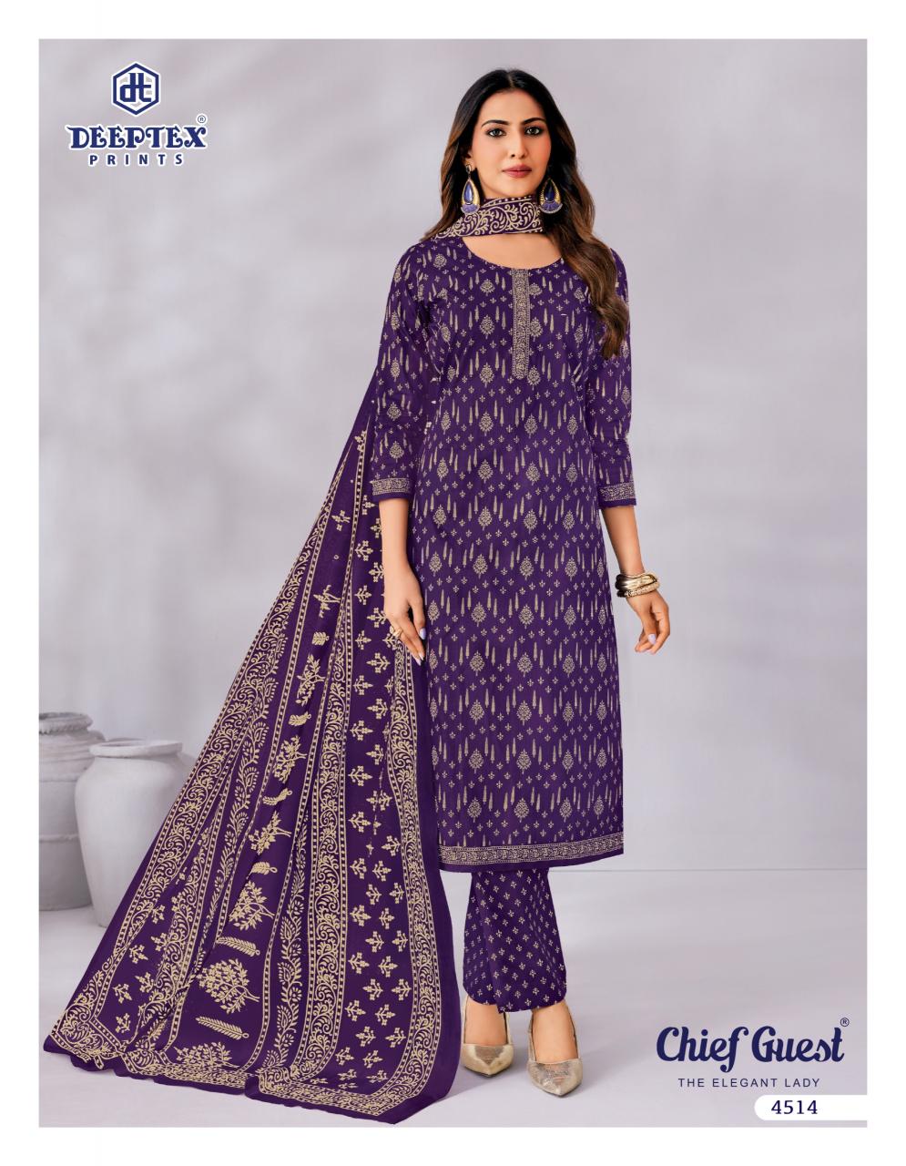 Deeptex Chief Guest Vol 45 – Dress Material Wholesale Catalog