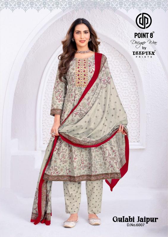 Deeptex Gulabi Jaipur Vol-6 – Anarkali Style Kurti Pant With Dupatta - Wholesale Catalog