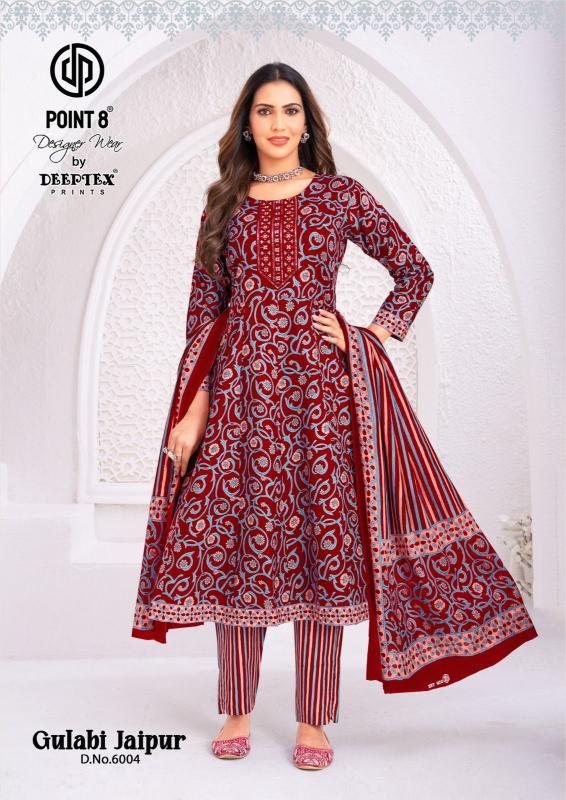 Deeptex Gulabi Jaipur Vol-6 – Anarkali Style Kurti Pant With Dupatta - Wholesale Catalog