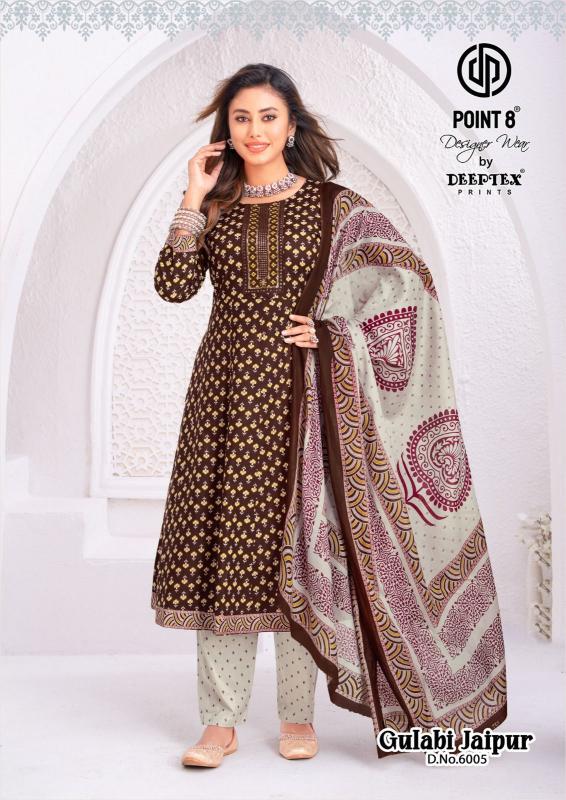 Deeptex Gulabi Jaipur Vol-6 – Anarkali Style Kurti Pant With Dupatta - Wholesale Catalog