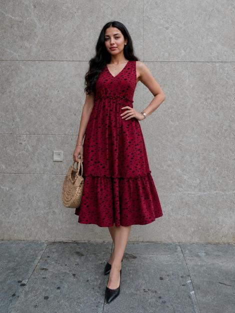 Dhunki 9601 catalog western V neck desginer dress
