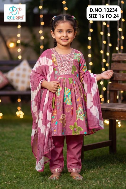 Dt Devi Nishika vol 1 10234 catalog kids wear wholesaler in chennai 