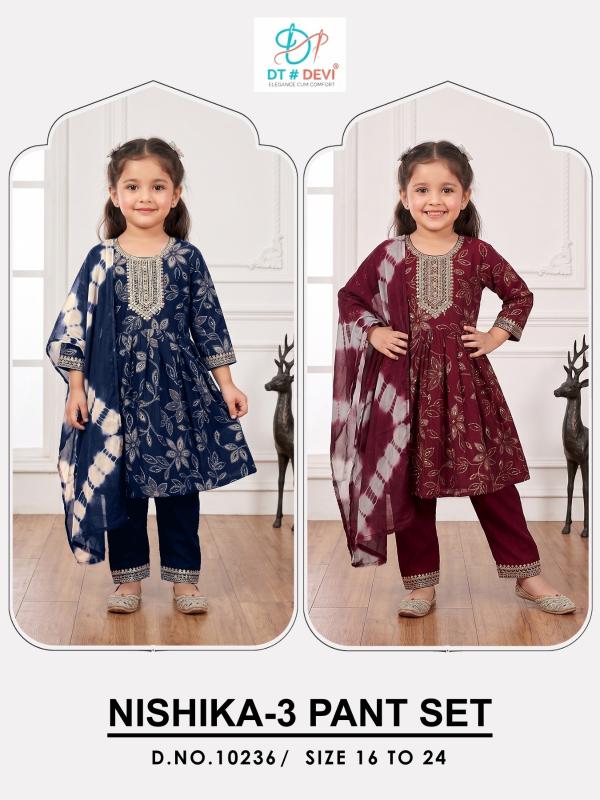 Dt Devi Nishika vol 3 10236 catalog party wear kids wear wholesale price