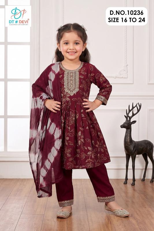 Dt Devi Nishika vol 3 10236 catalog party wear kids wear wholesale price
