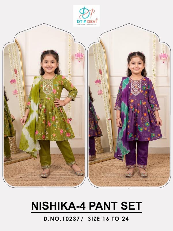 Dt Devi Nishika vol 4 10237 catalog party wear kids wear wholesaler in delhi ncr