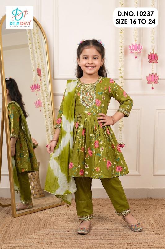 Dt Devi Nishika vol 4 10237 catalog party wear kids wear wholesaler in delhi ncr