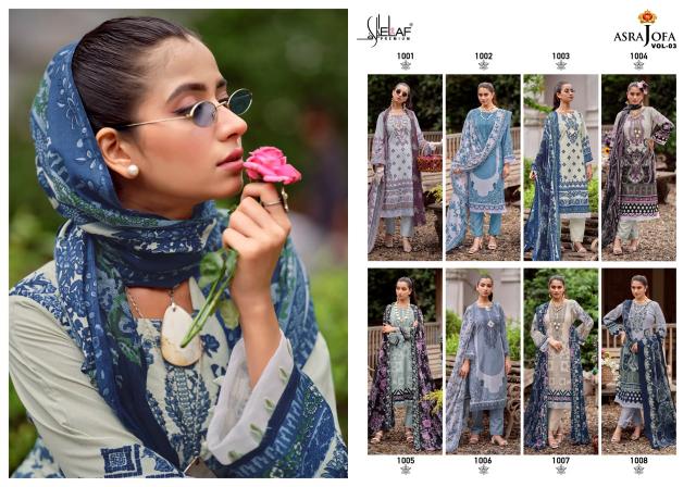 Elaf Asrajofa vol 3 catalog surat chdhidar dress material wholesale