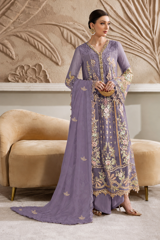 Elan E 54 Maria B Chiffon catalog pakistani suits wholesale surat