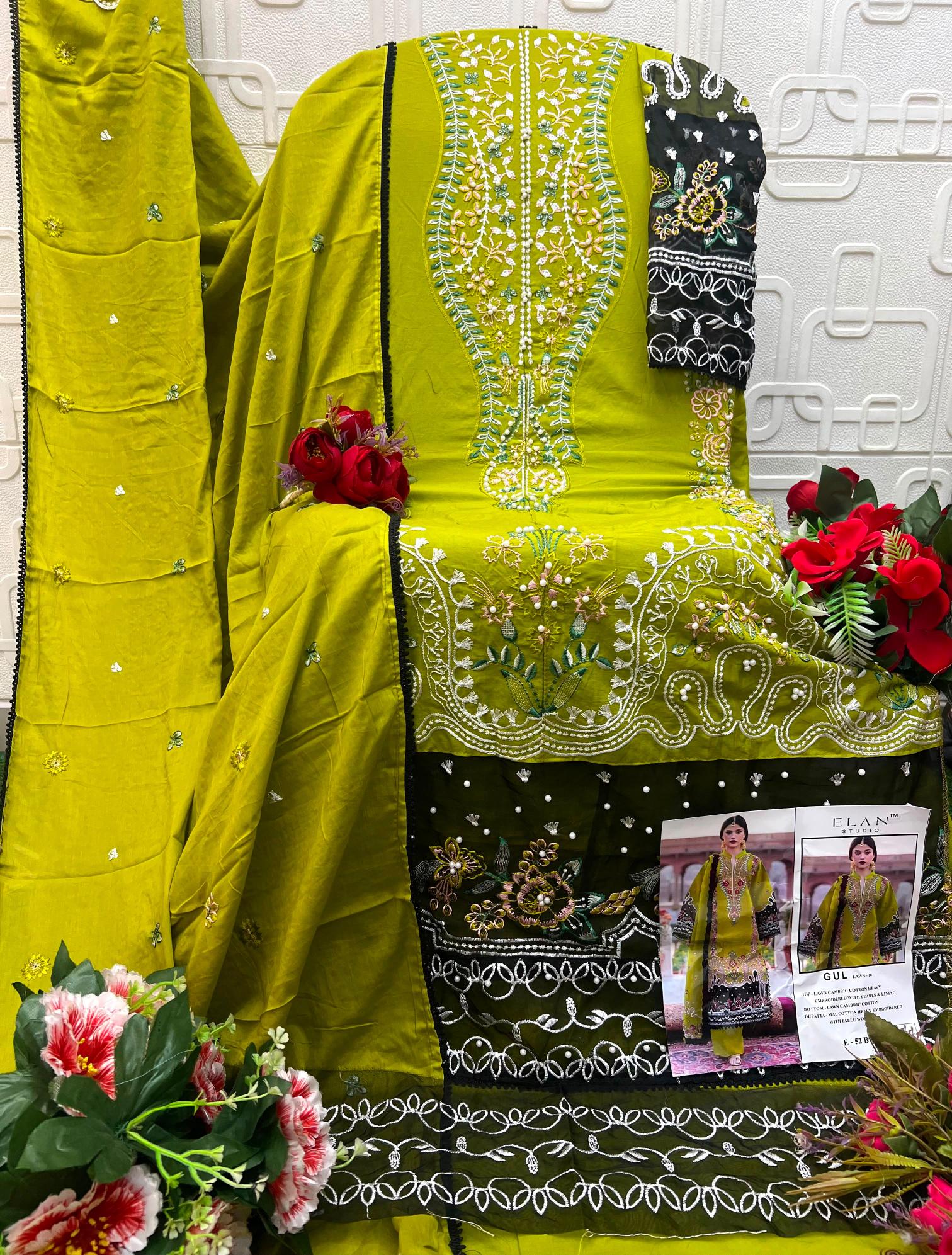 Elan Gul E 51 catalog pakistani suit surat wholesale
