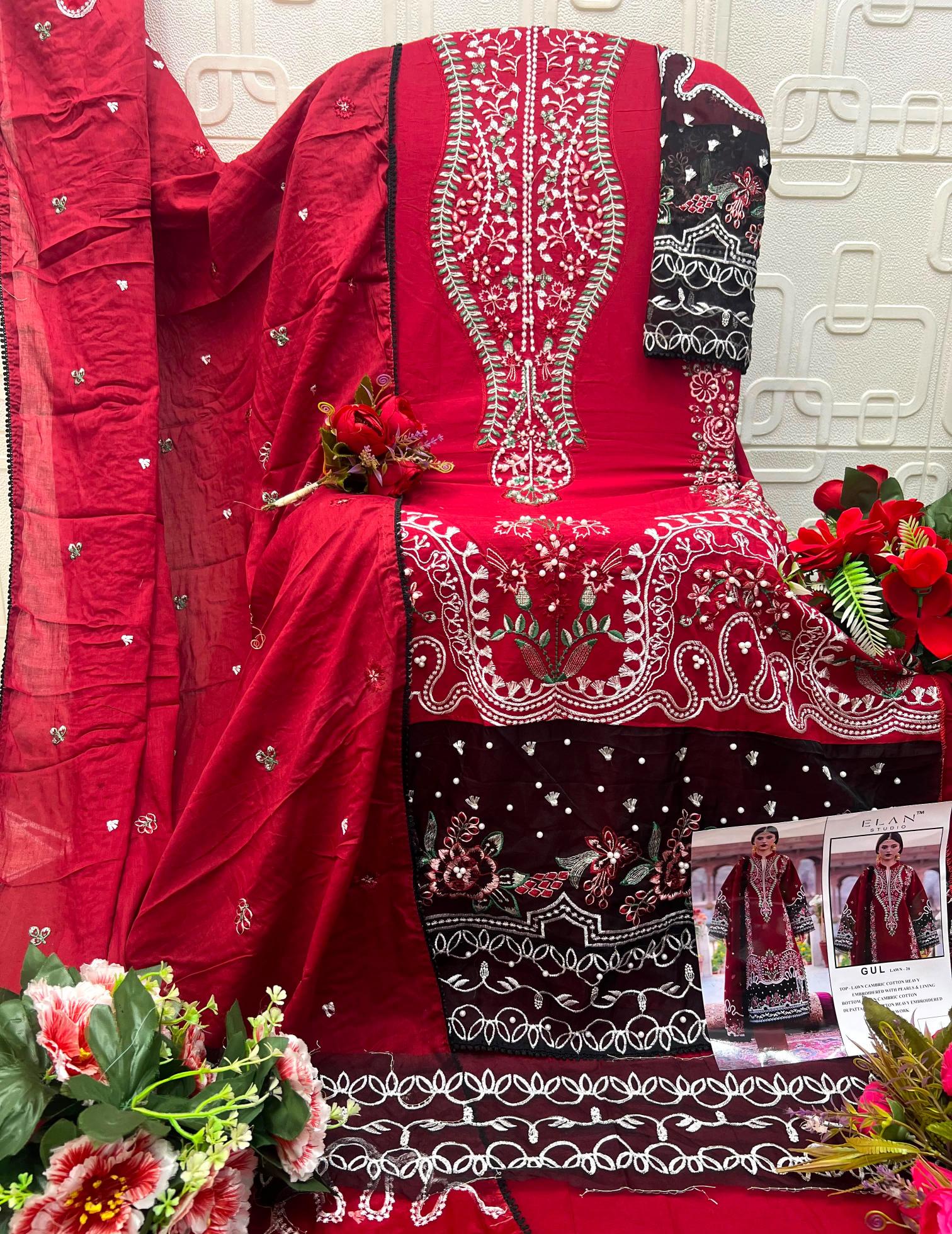 Elan Gul E 51 catalog pakistani suit surat wholesale
