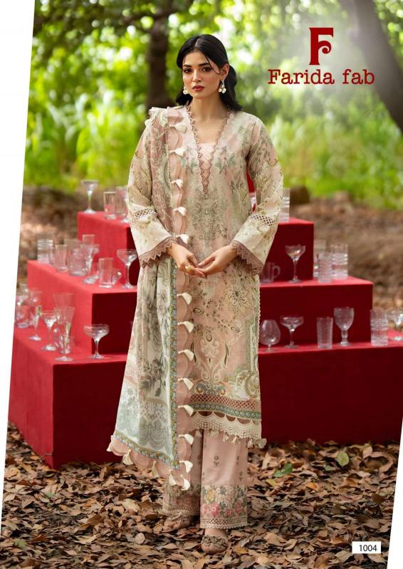Farida Fab Queens Court – Karachi Kurti Pant With Dupatta Wholesale Catalog