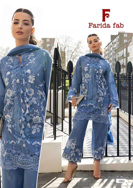 Farida Fab Queens Court – Karachi Kurti Pant With Dupatta Wholesale Catalog