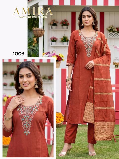Felocity Amira catalog magnolia kurtis at wholesale rate