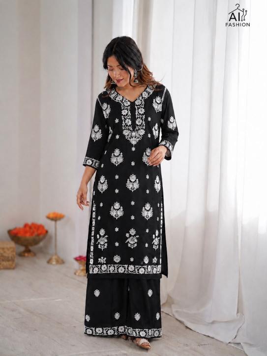 Felocity Chikankari vol 6 catalog Chikankari plazzo kurtis