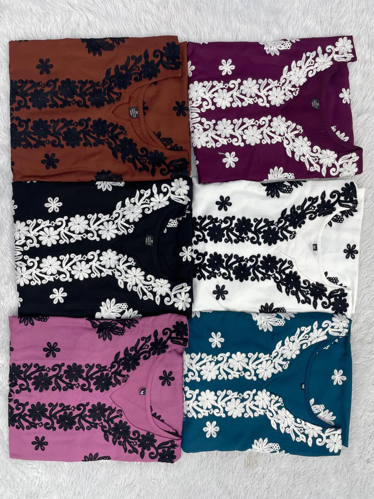 Felocity Chikankari vol 6 catalog Chikankari plazzo kurtis