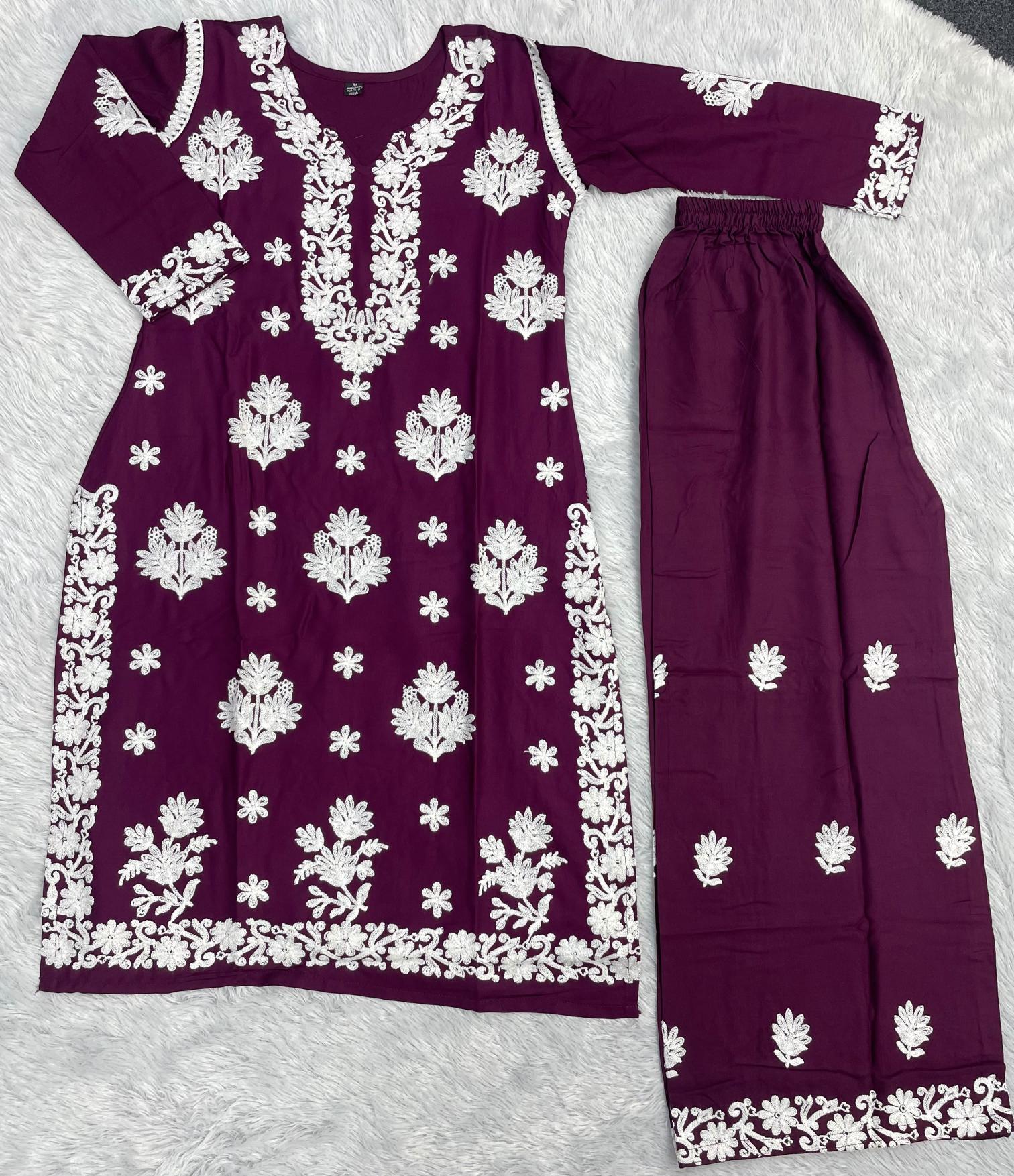 Felocity Chikankari vol 6 catalog Chikankari plazzo kurtis