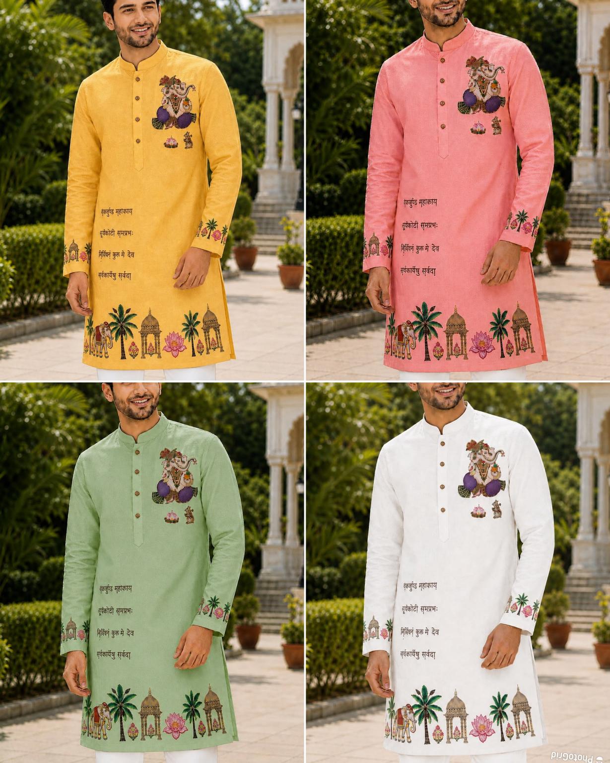 Felocity Cotton printed vol 17 catalog Ganpati Printed Kurta