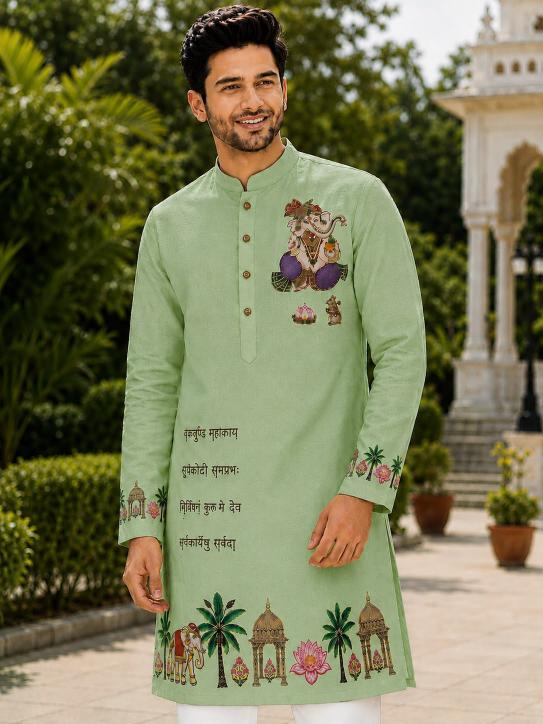Felocity Cotton printed vol 17 catalog Ganpati Printed Kurta