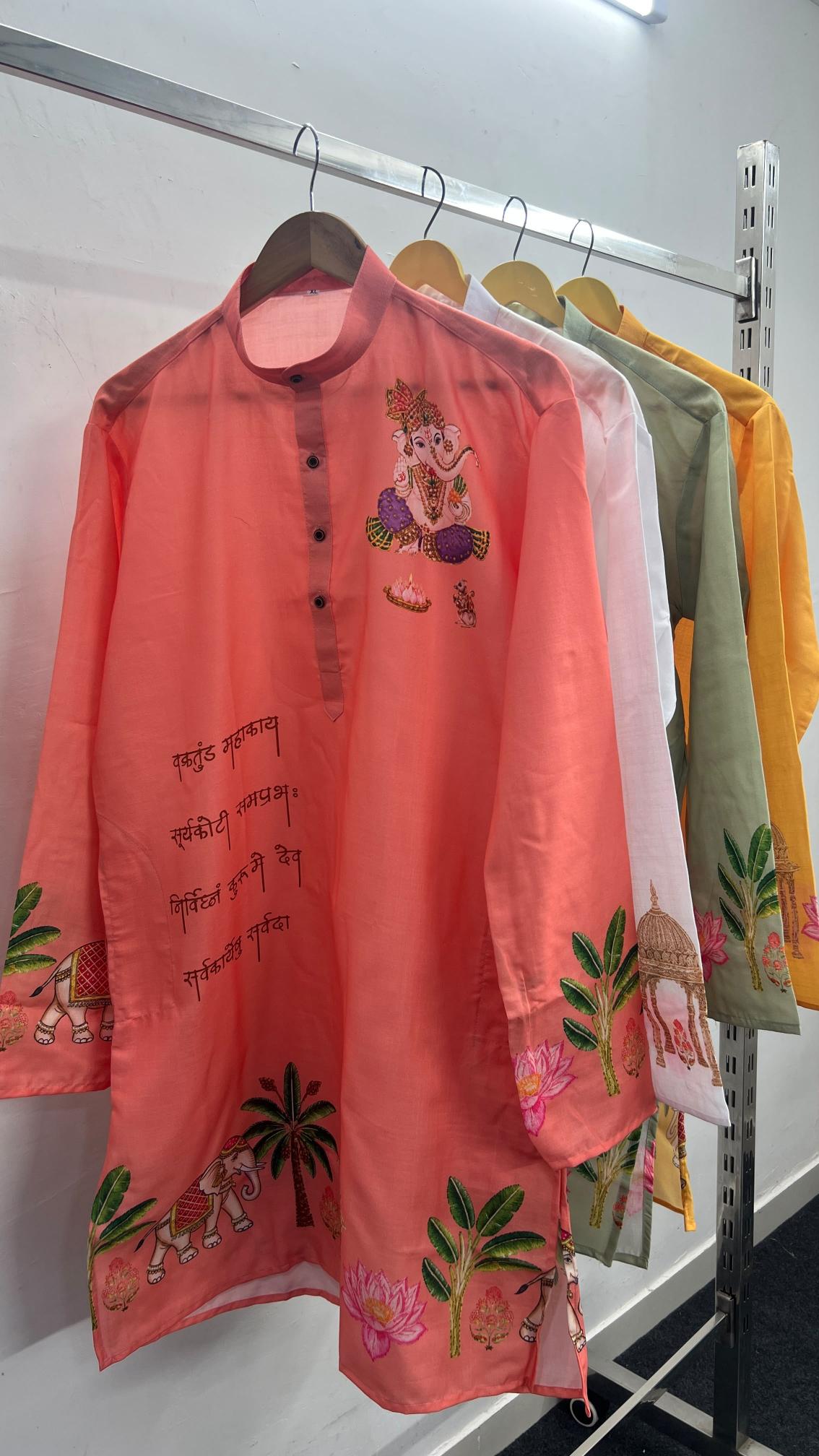 Felocity Cotton printed vol 17 catalog Ganpati Printed Kurta