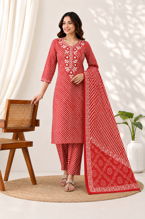 Felocity Cotton vol 369 catalog lehriya kurti for women