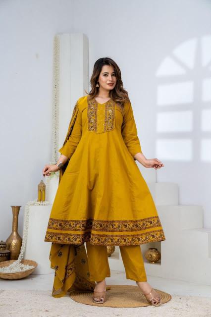 Felocity Cotton vol 393 catalog anarkali kurtis wholesale