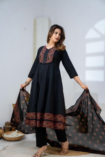 Felocity Cotton vol 394 catalog wholesale cotton anarkali kurtis in surat