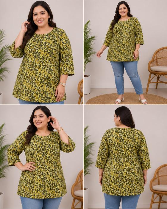 Felocity Cotton vol 407 catalog plus size kurtis wholesale