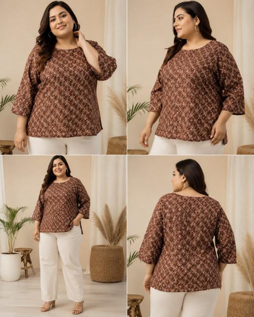Felocity Cotton vol 408 catalog plus size kurtis wholesale india