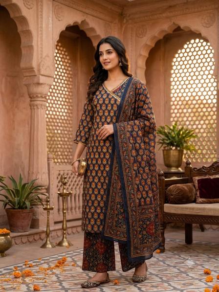 Felocity Cotton vol 413 catalog mangalagiri cotton kurtis wholesale